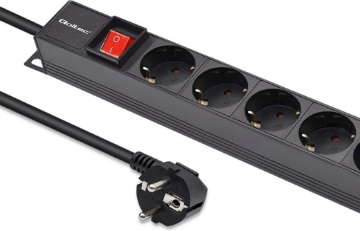 Lodret PDU-fordelingsenhed til rack | 16A | 16x SCHUKO | 1,8 m
