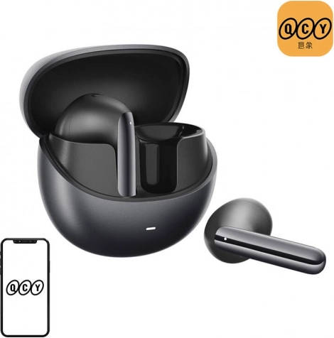 Trådløse TWS-hovedtelefoner QCY AilyBuds Pro HT10 med ANC, sort