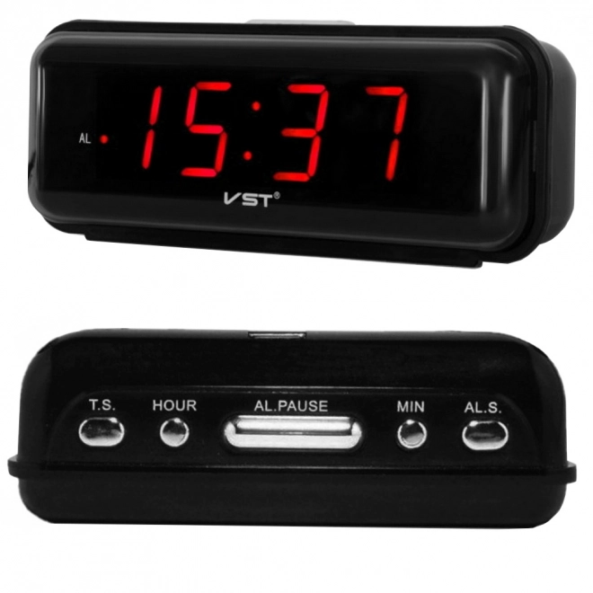 Elektronisk digital vækkeur med LED-display