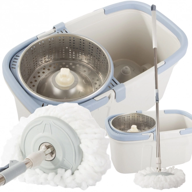 Roterende moppe med spand og mikrofiberpude