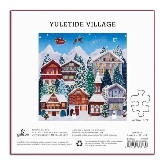 Puzzle julelandsby 500 brikker