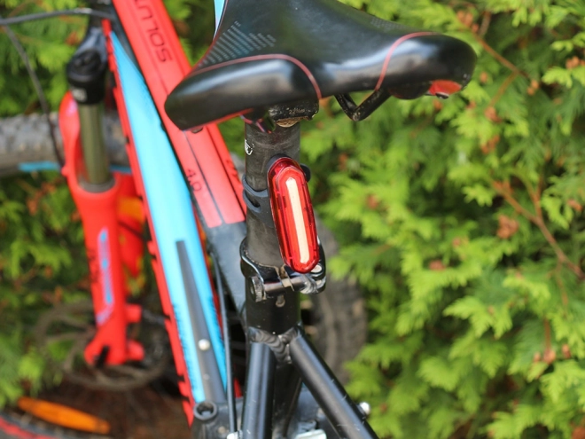 Baglygte til cykel genopladelig USB