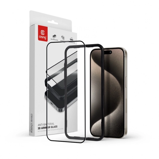 Hærdet glas 9H til iPhone 15 Pro