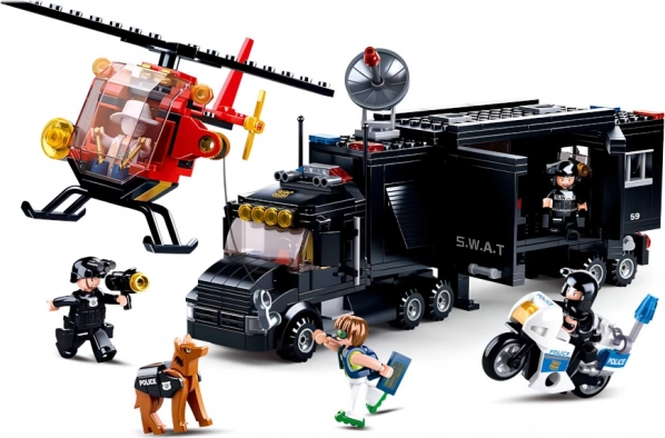 Stor SWAT mobil kommandobase