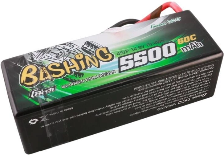 Kapacitet 5500 mAh for længere køretid