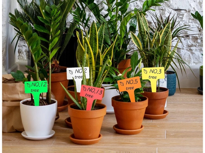 Sæt med 50 plastikplanteskilte