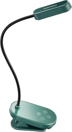 Miniature clip-on læselampe grøn