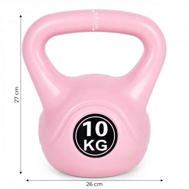 Kettlebell til træning lyserød - 10kg