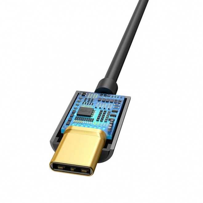 Baseus L54 USB-C mini jack 3,5 mm lydadapter - sort
