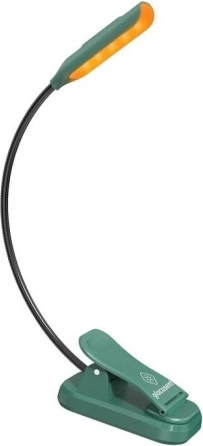 Trådløs Glocusent mini-lampe med klemme, USB-C grøn