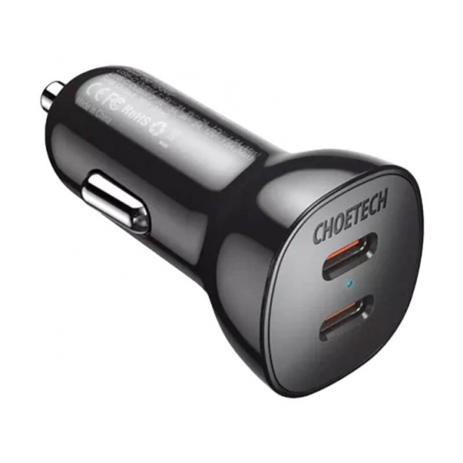 Choetech 40W biloplader med 2x USB-C porte