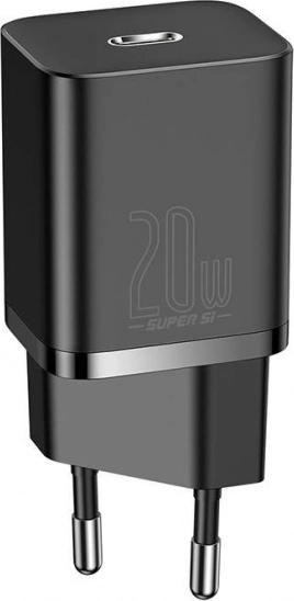 Baseus hurtigoplader Super Si 20W sort