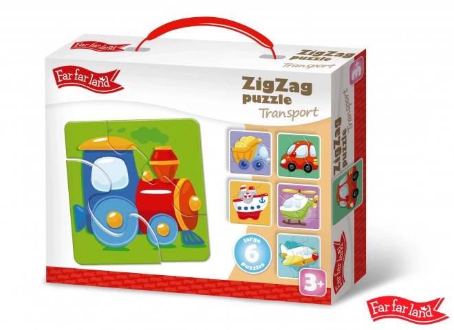 Far Far Land Puzzle ZigZag til højre 6 billeder