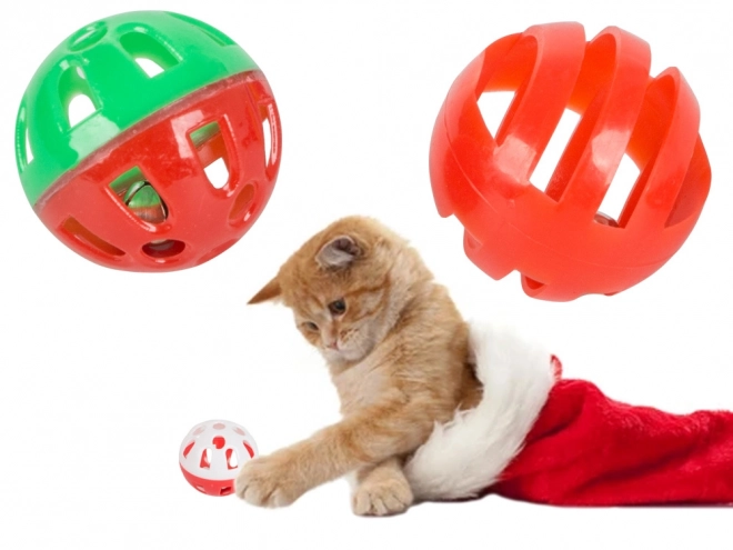 Julepakke med legetøj til katte