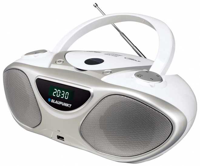 Bærbar radioafspiller med CD MP3 USB AUX FM Blaupunkt BB14WH