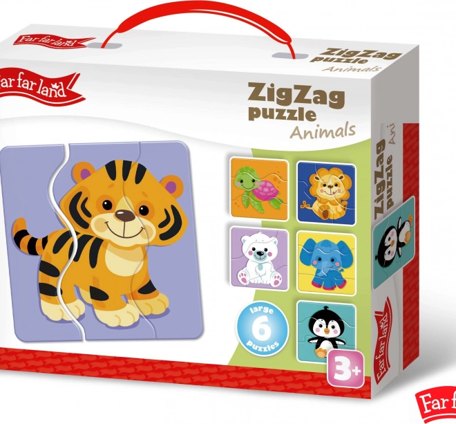 Puzzle ZigZag Dyreunger Far Far Land 6 billeder