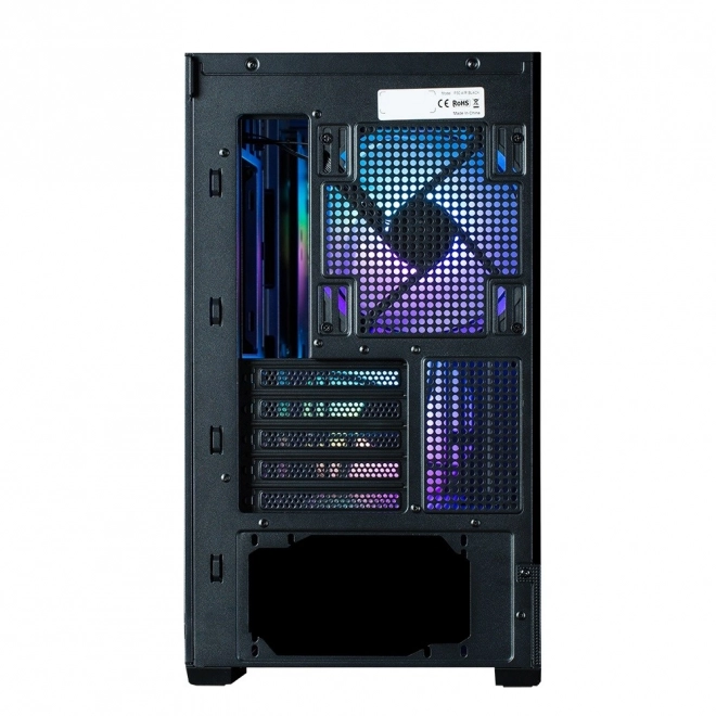 Kabinet P30 Air mATX Mini Tower med ARGB blæsere sort