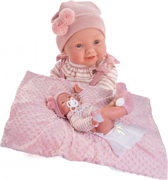 Realistisk babydukke MIA med blink og tisset funktion 42 cm