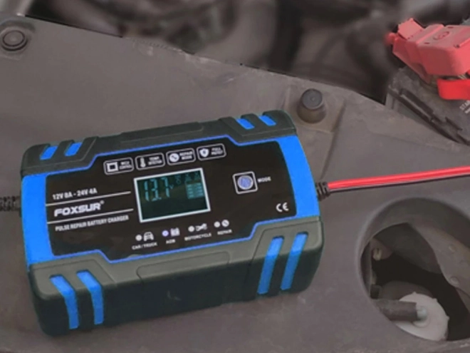 Automatisk biloplader med reparationsfunktion 12V 24V