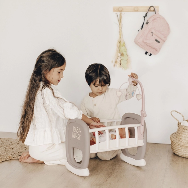 Smoby Baby Nurse vugge med karrusel til dukker