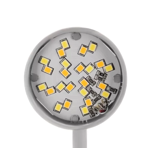 Hvid bordlampe med klips Izoxis