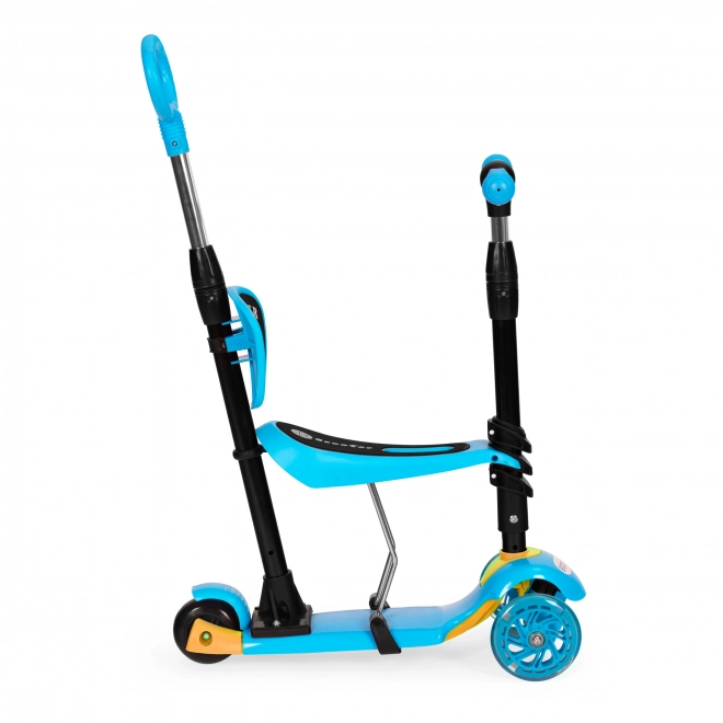 Børneløbehjul 3i1 med LED-hjul - blå ECO Toys