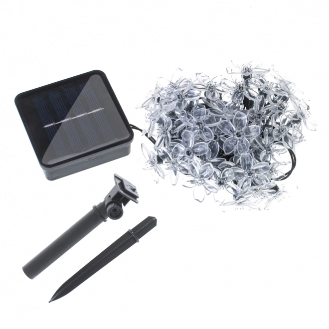 Solar blomsterrig havebelysning 7m 50LED varm hvid
