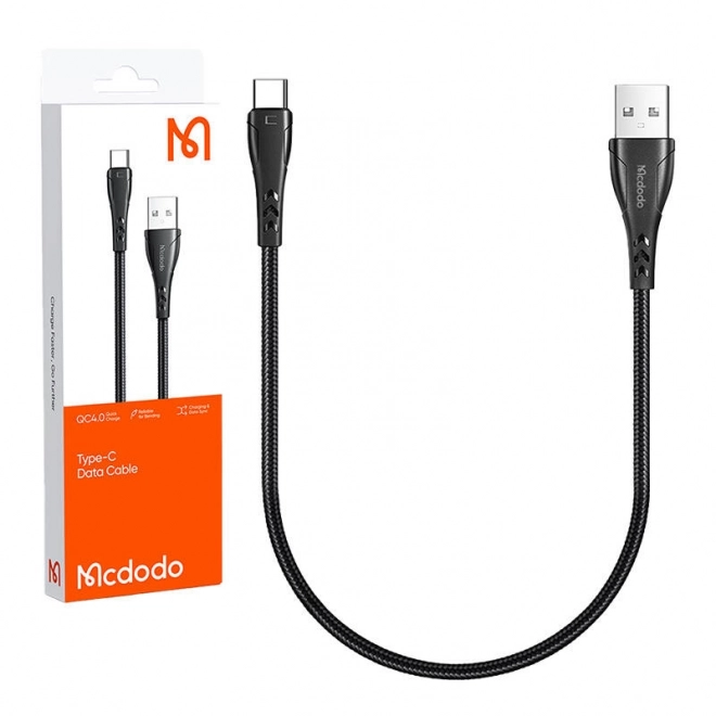 USB til USB-C kabel, Mcdodo CA-7460, 0,2 m (sort)
