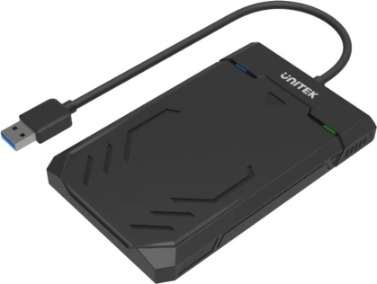 Unitek ekstern USB 3.0 aluminiumsboks til 2,5" HDD/SSD SATA med UASP
