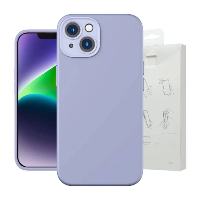 Baseus Liquid Silica Gel Cover til iPhone 14 Plus lavendel