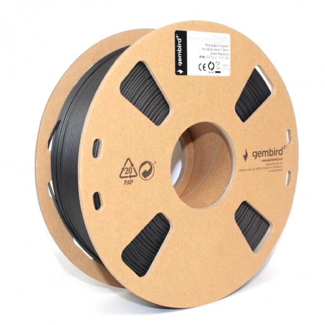 Filament til 3D-printer PLA 1,75 mm sort