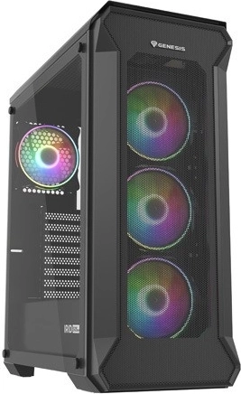 Genesis Irid 505 V2 ARGB midi-tower med hærdet glas og USB 3.0