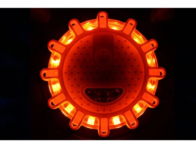Stærkt advarselslys med 360° LED og magnet
