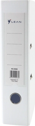 Dokumentmappe A4/75 mm med palemekanisme, hvid
