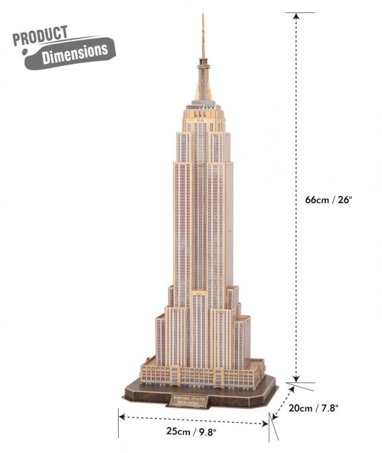 3D puslespil Empire State Building N.G.