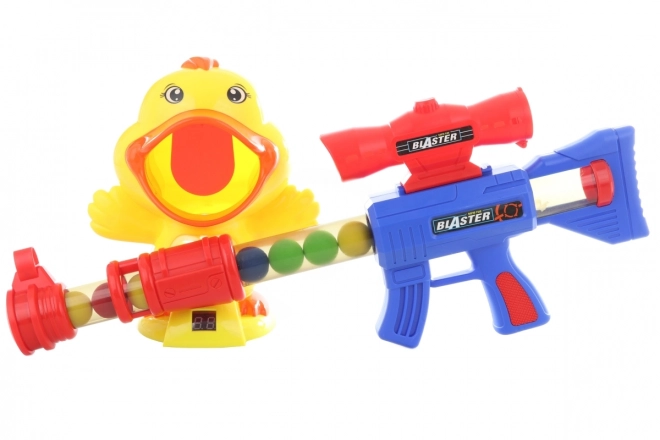 Pistol med bolde og tælle-ande
