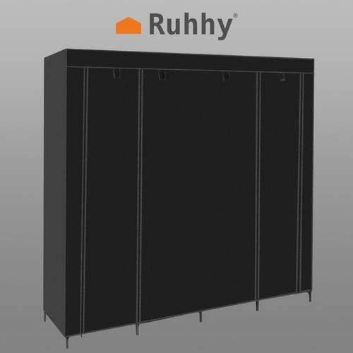 Foldbar stofgarderobe 170x170cm Ruhhy 23740