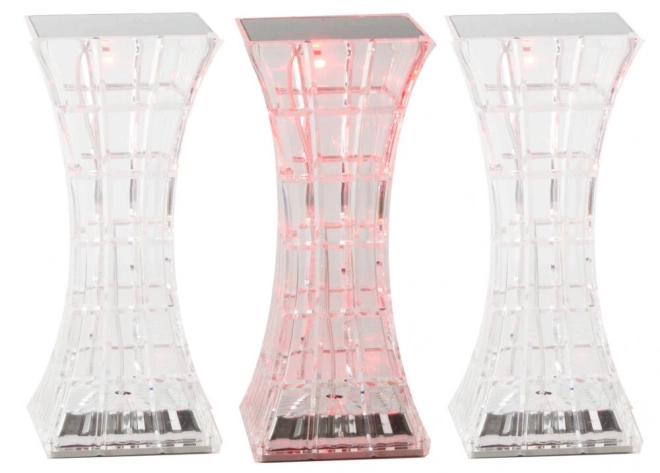 Krystal natlampe med RGB LED og fjernbetjening