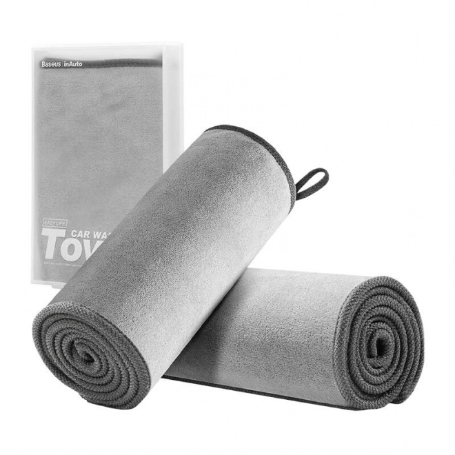 Håndklæde Baseus Easy life til bilvask 40 x 40 cm (2 stk) - grå