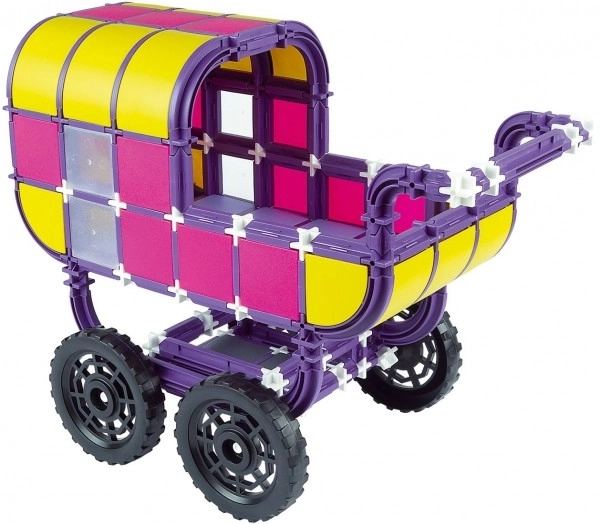 Byggesæt SEVA FAMILIE Barnevogn plast 293 dele i kassen 35x33x5cm 4+