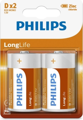 Philips batterier R20 1.5V