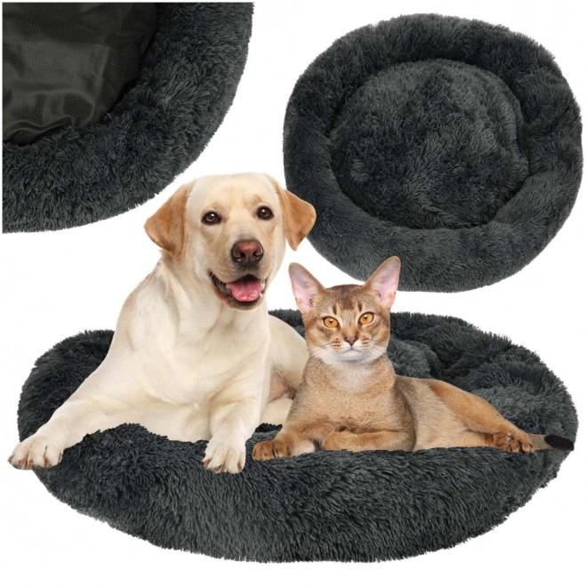 Grå seng til hund og kat 100cm