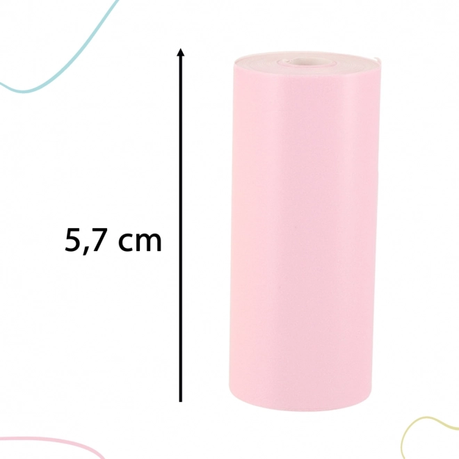 Rulle termopapir til mini printer 5,7 cmx3 m 3 stk farvet