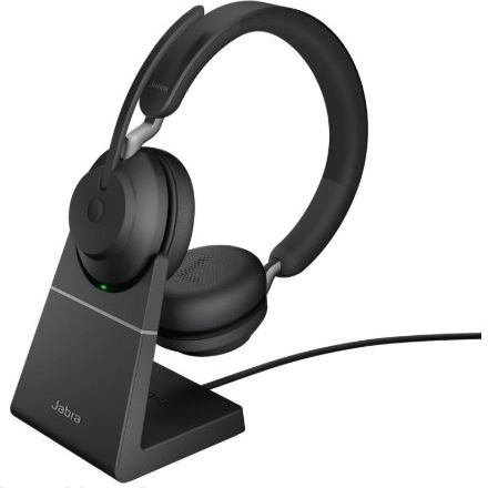 Trådløse hovedtelefoner Jabra Evolve2 65 med mikrofon - sort