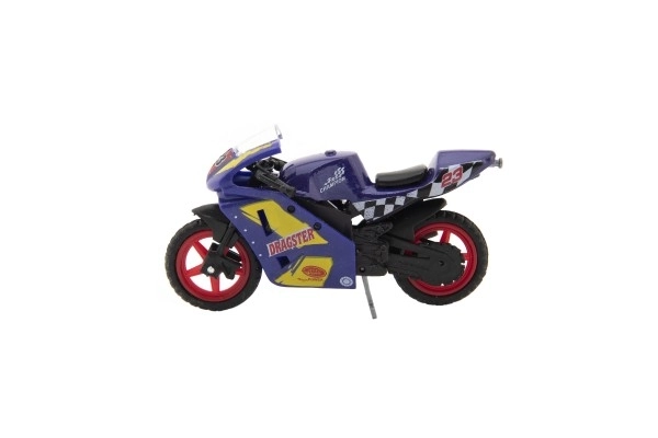 Racer motorcykel metal/plast 8cm fri kørsel mix varianter på kort