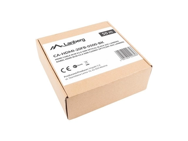 HDMI-kabel M/M v2.0 CA-HDMI-20FB-0500-BK 50m sort