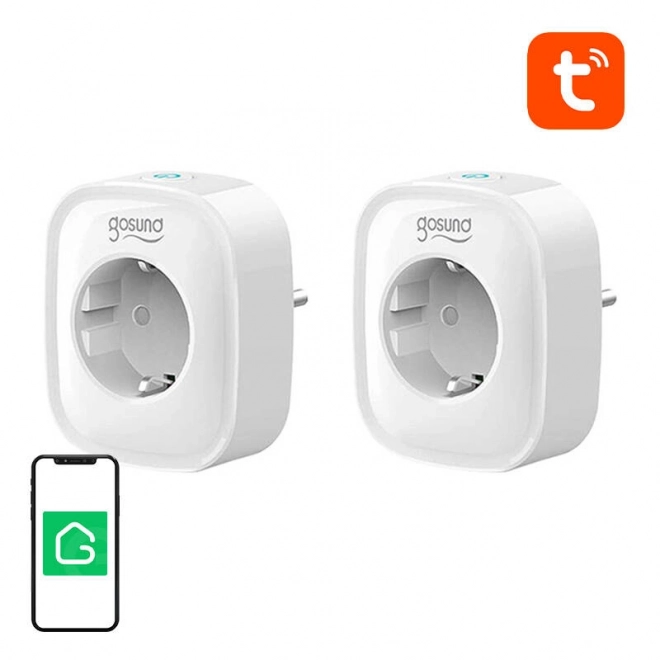 Smart WiFi-stik Gosund SP1 (2 stk), 16A, Tuya