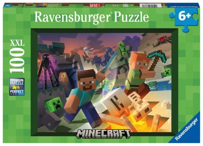 Ravensburger puslespil Minecraft: Monstre fra Minecraft 100 brikker