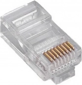 Universel RJ45-stik kat.5e, massiv/ledningspar, 8P8C, 100 stk
