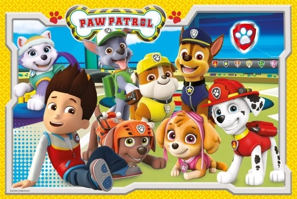 Puslespil Paw Patrol/Tlapková patrulje MAXI 24stk 60x40cm i æske 39x26x4cm